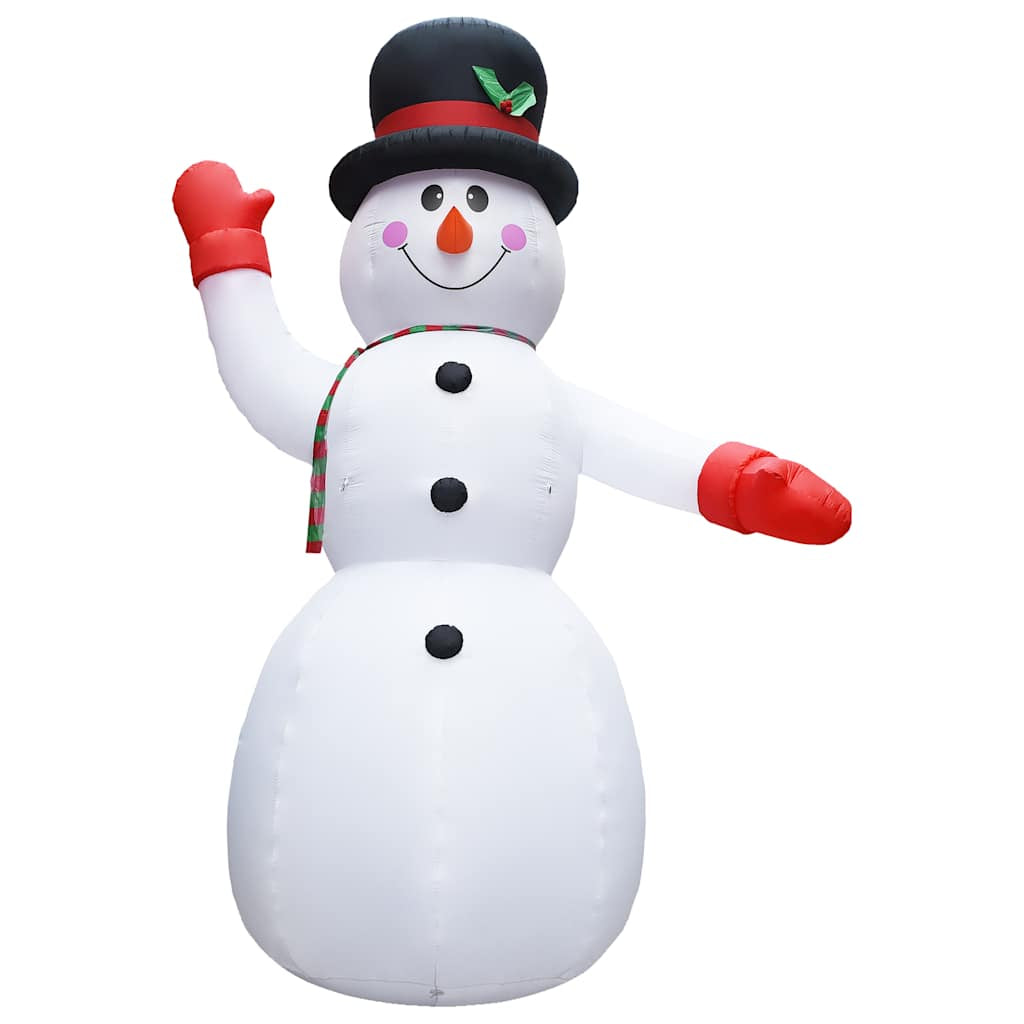 Vidaxl Muñeco De Nieve Inflable De Navidad Con Led Ip44 600 Cm Xxl_0