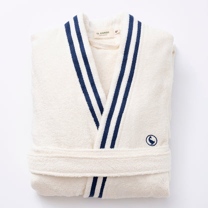 Albornoz Crudo M/l 320gsm 100% Algodón Con Logo Bordado El Ganso_5