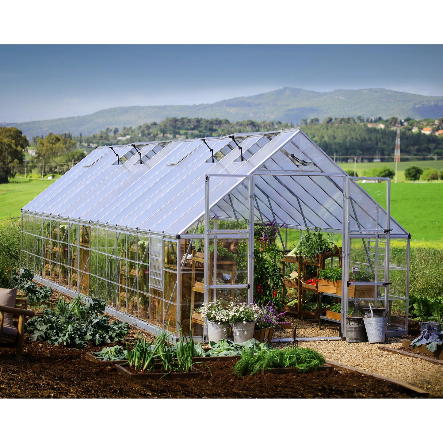 Estufa Balance Garden 964x304x257 cm Prata 