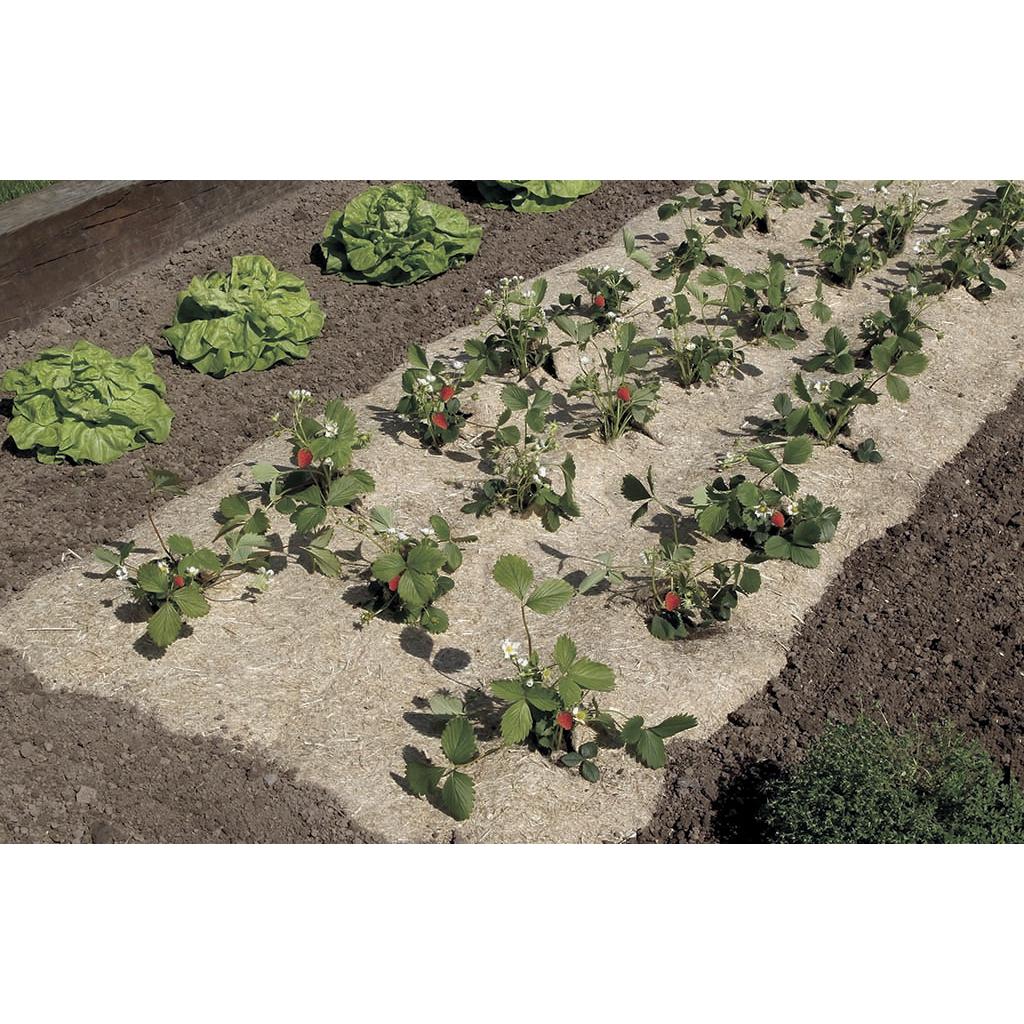 Cobertura vegetal natural anti-ervas daninhas Flaxhemp Nortene 0,75x5 m