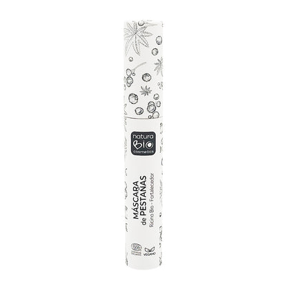 Máscara Pestañas Volumen 01 Negro Timanfaya  Con Aceite de Ricino y Pigmentos Naturales Minerales, NaturaBio Cosmetics 8ml