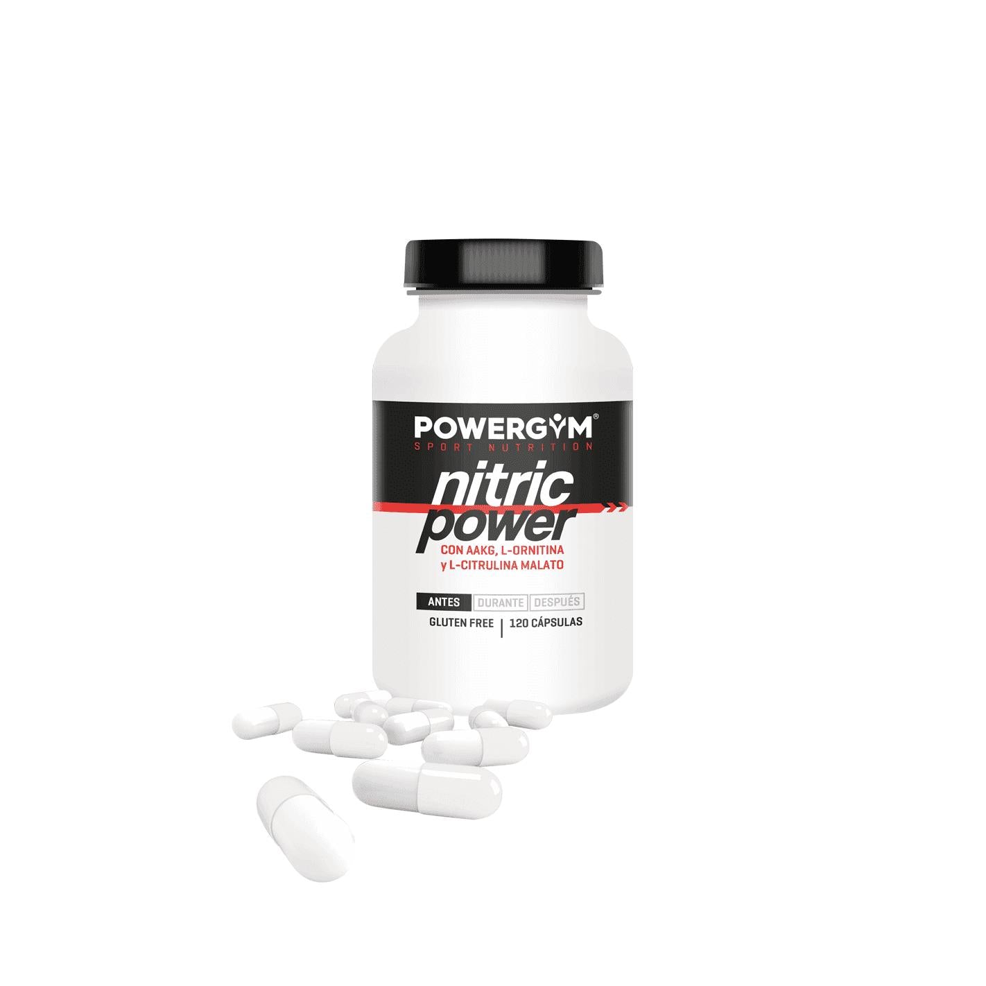 Potenciador de óxido nítrico Nitric Power Powergym 120 cápsulas