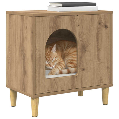 Casa Para Gatos Roble Artesanal 51 X 30 X 52 Cm_2