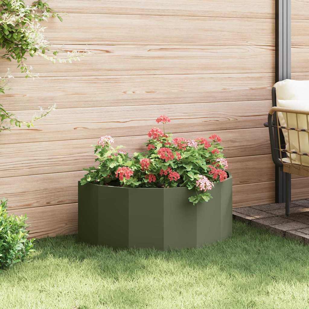 Jardinera Verde Oliva 90 X 45 X 35 Cm Acero_3