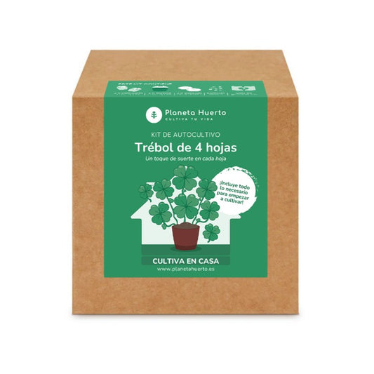 Kit de autocultivo de trevo de 4 folhas Planeta Huerto