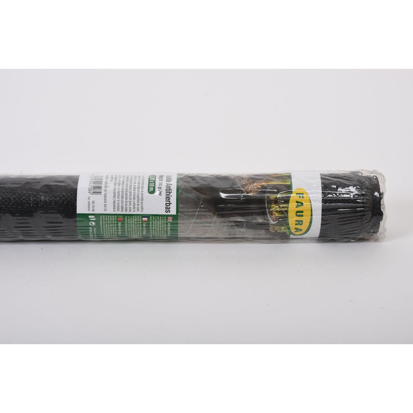 Tela anti-ervas daninhas Faura 2 x 5 m preta 105 g/m²
