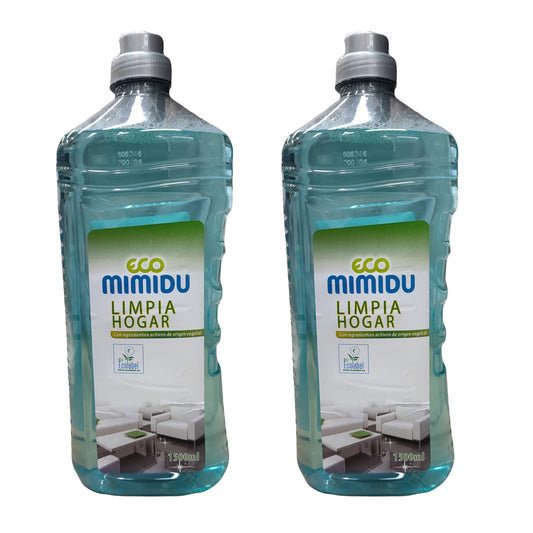 Embalagem de 2 Limpadores Domésticos Ultraconcentrados Mimidu ECO 1,5 L 