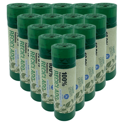 300 Bolsas De Basura Fabricadas Con Materiales Reciclados, Con Autocierre, 30l Capacidad Cada Una