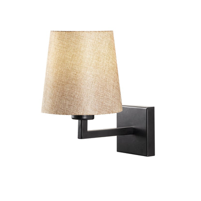 Aplique De Pared, Hierro , Negro crema, 18x24x30, Casquillo E 27 Max 40 W_2