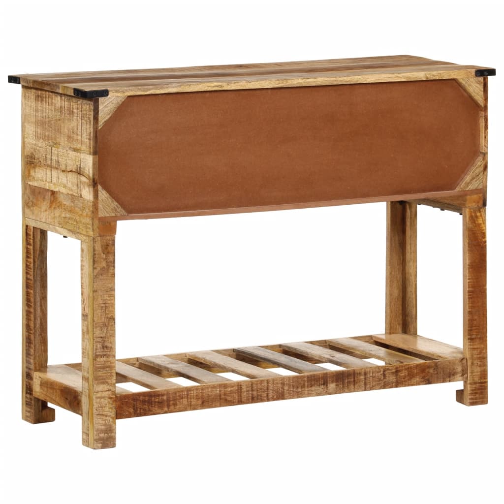 Mesa Consola De Madera Maciza De Mango 100x35x75 Cm_3