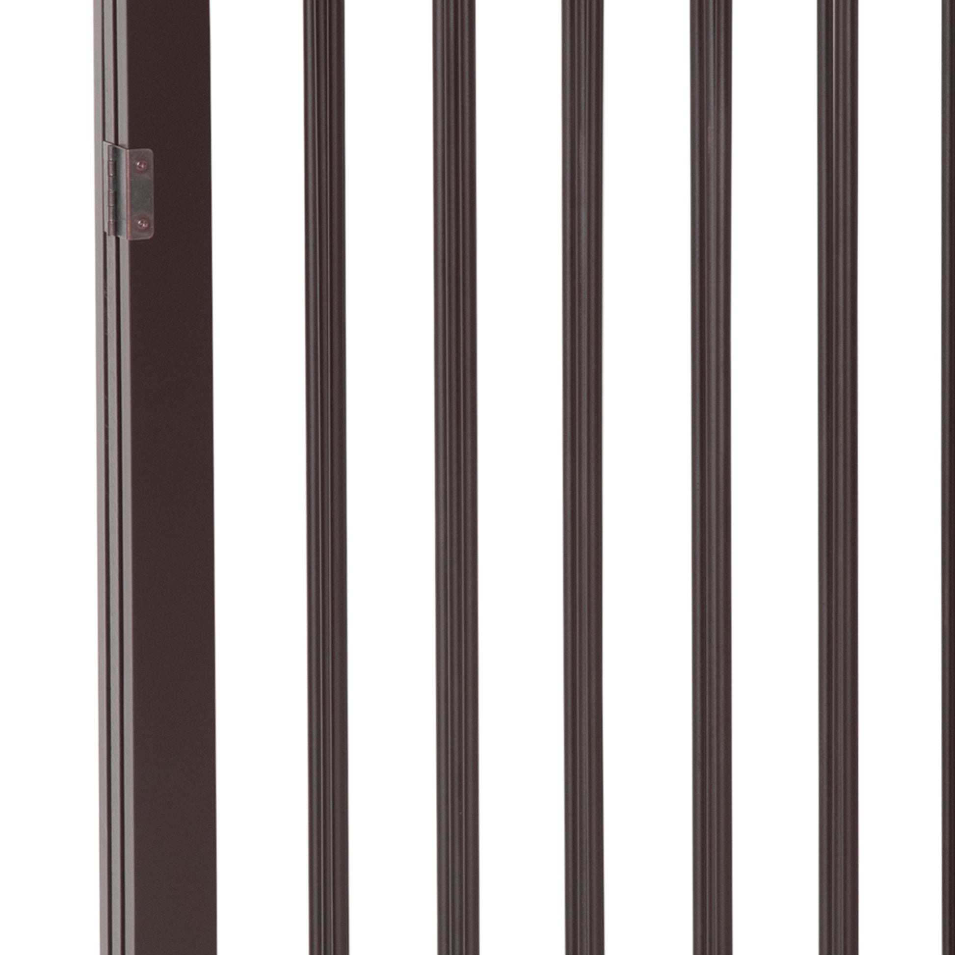 Pawhut Barrera De Seguridad Plegable Perros Pequeños 160x76 Cm Para Puertas Café_4