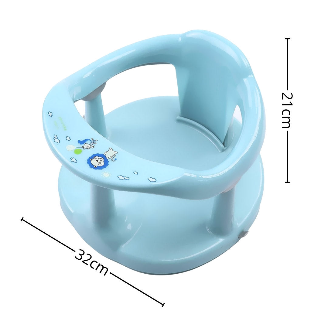 Bathby Asiento De Baño Para Bebé Cyan | Sujeción Con Ventosas Antideslizantes | Silla De Baño Ergonómica Y Segura_4