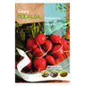 Sementes redondas de rabanete vermelho em fita, Rocalba