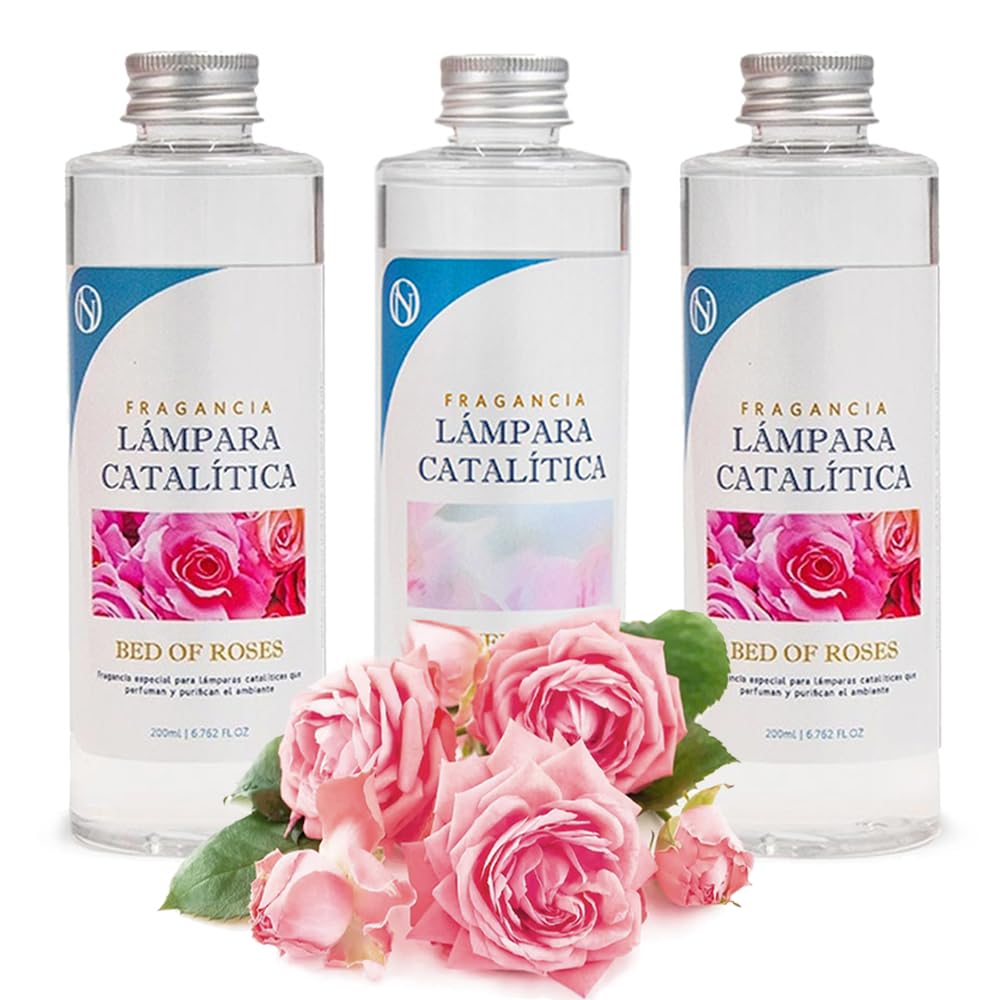 Pack Ahorro 3x Fragancias Lámpara Catalítica: 2 Aromas Bed Of Roses 500ml + Limpiador Neutro 200ml_0