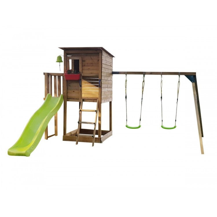 Parque Infantil Masgames Taga L Con Columpio Sin Pared De Escalada._0
