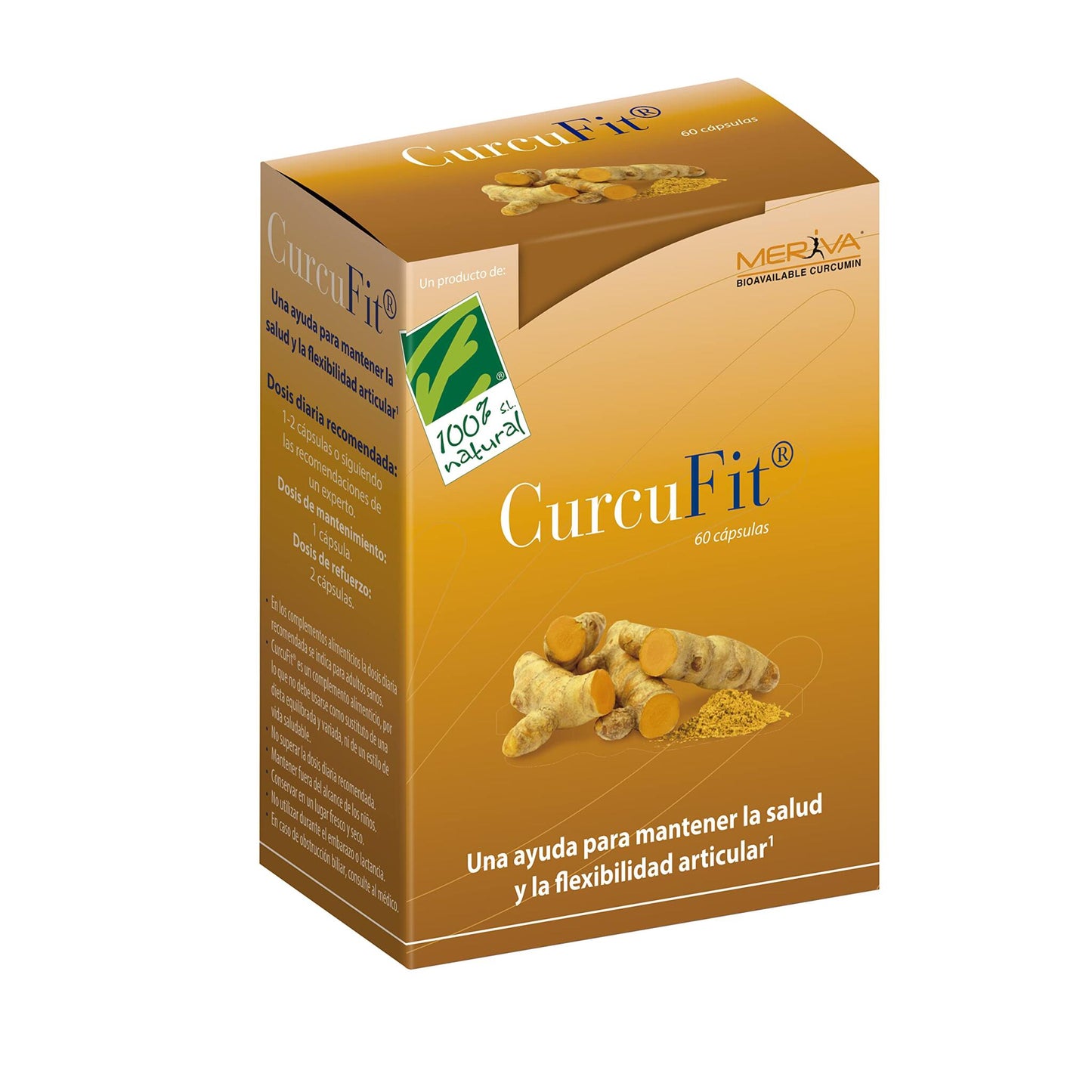 100% Natural Curcufit Antioxidantes 60 Cápsulas_0