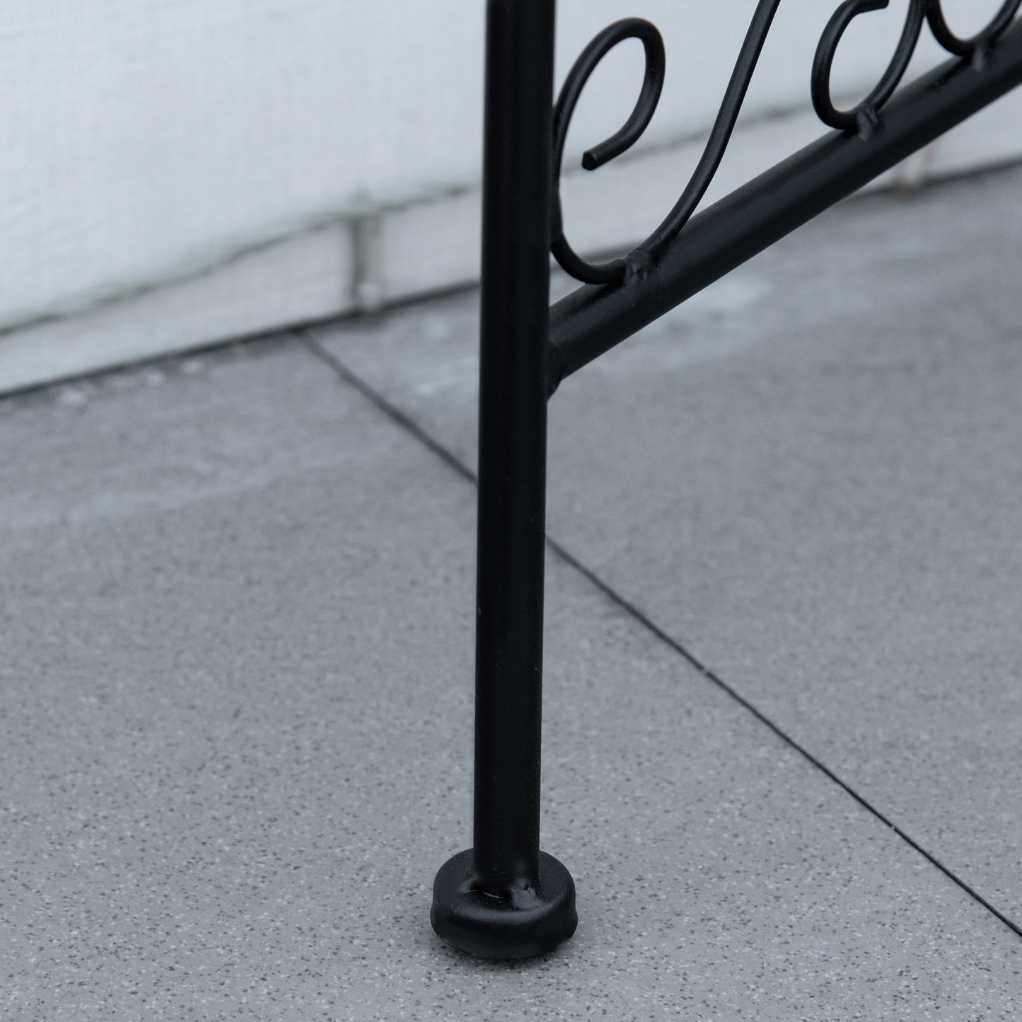 Outsunny Soporte Metal Para Plantas Mecetas Plegable Con 3 Estantes 60x22x65 Cm_3