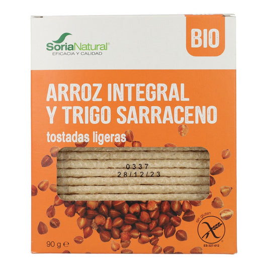 Tosta de Arroz e Trigo Sarraceno Soria Natural 90 g