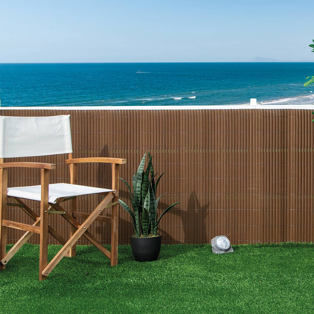 Cañizo Pvc Essential Recycane 20mm Marrón - Cerramiento Ecológico 0,9x3 M / Multicolor_1
