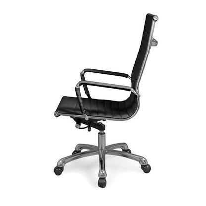 Silla De Oficina Boss Símil, Negro, 57 X 104–112 X 66_2