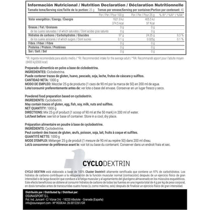 Ciclodextrina (cluster Dextrin®) - 1kg - Neutro - Contribuye Con La Recuperación M - Masmusculo_5