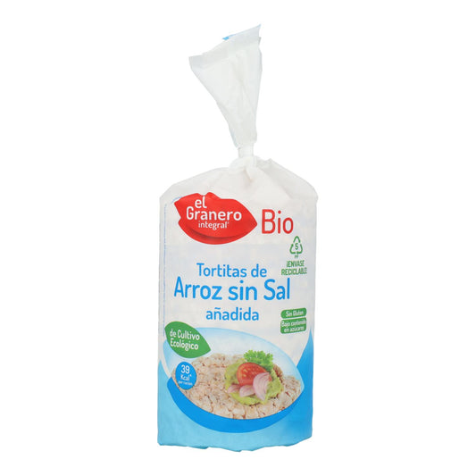 Bolinhos de arroz sem sal El Granero, 115 g