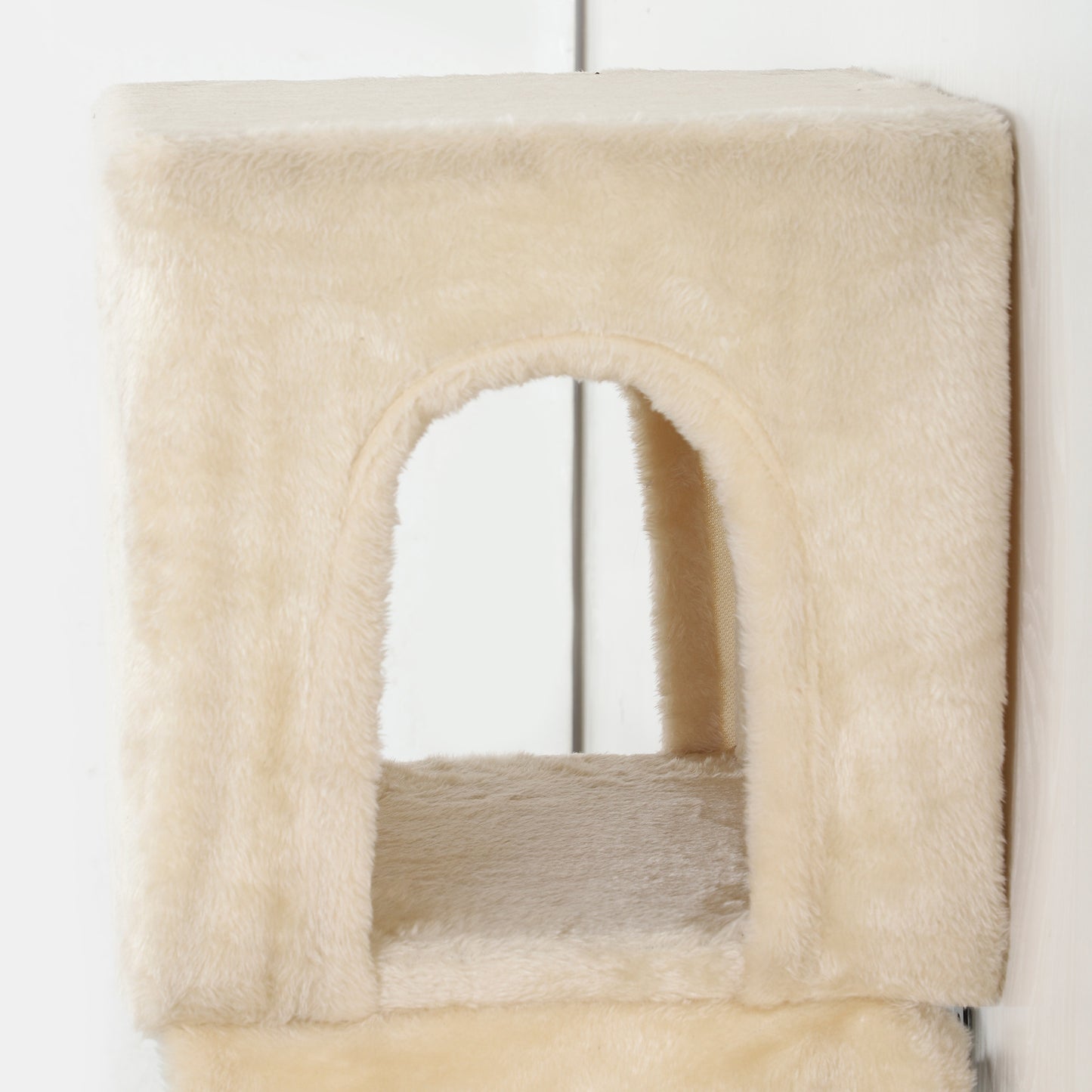 Pawhut Juego De Pared De Escalada Para Gatos 6 Piezas Con Condominio Plataforma_4