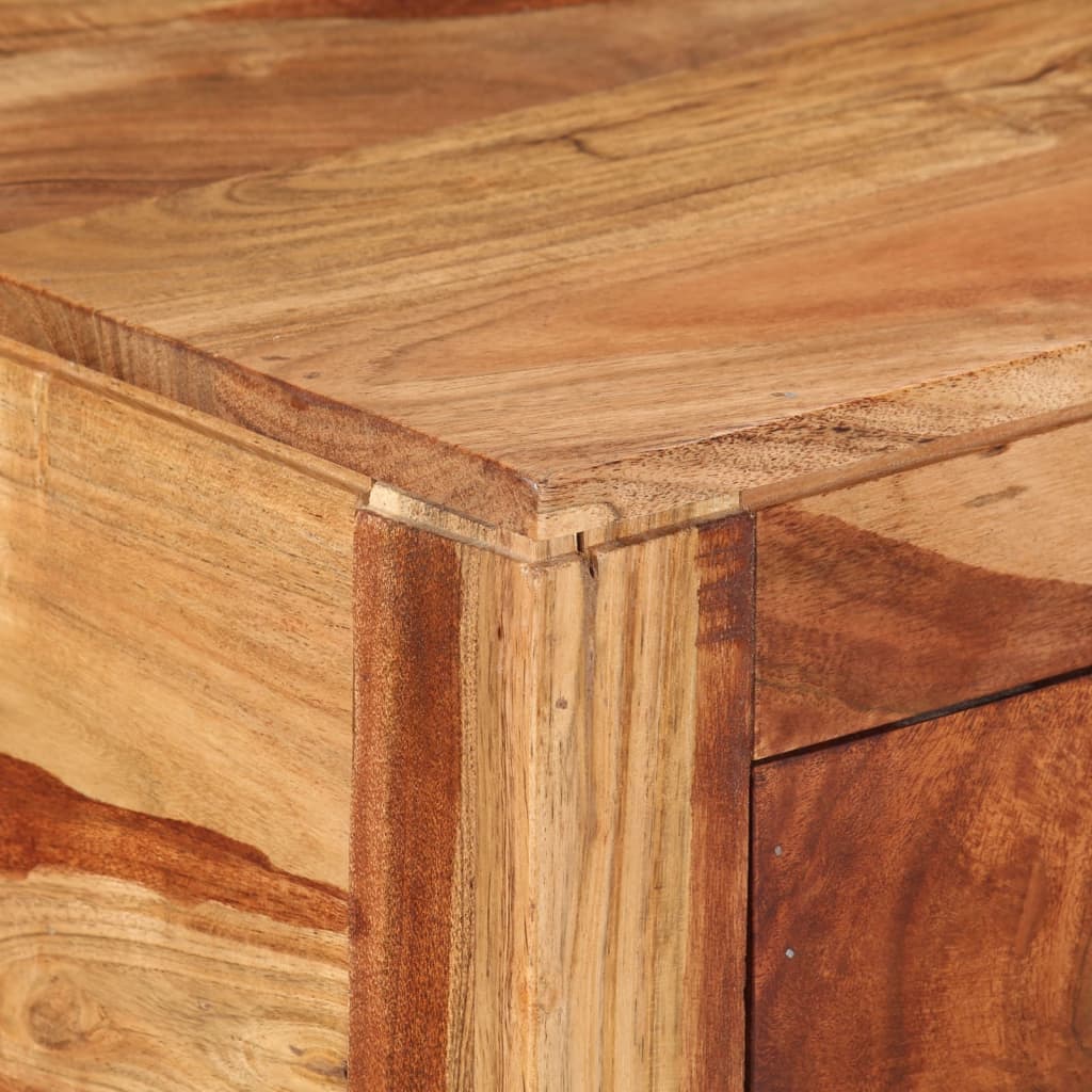 Mesa Consola Madera Maciza De Acacia 110x35x75 Cm_4