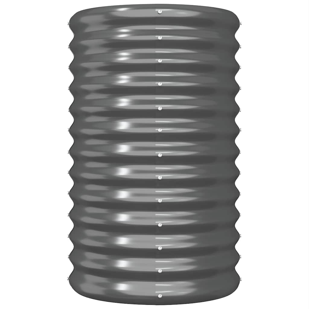 Jardinera Acero Galvanizado Antracita 40x40x68 Cm_2