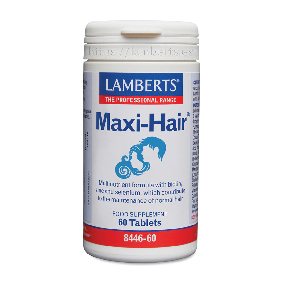 Maxi-Hair, Lamberts, 60 comprimidos