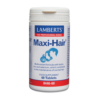 Maxi-Hair, Lamberts, 60 comprimidos