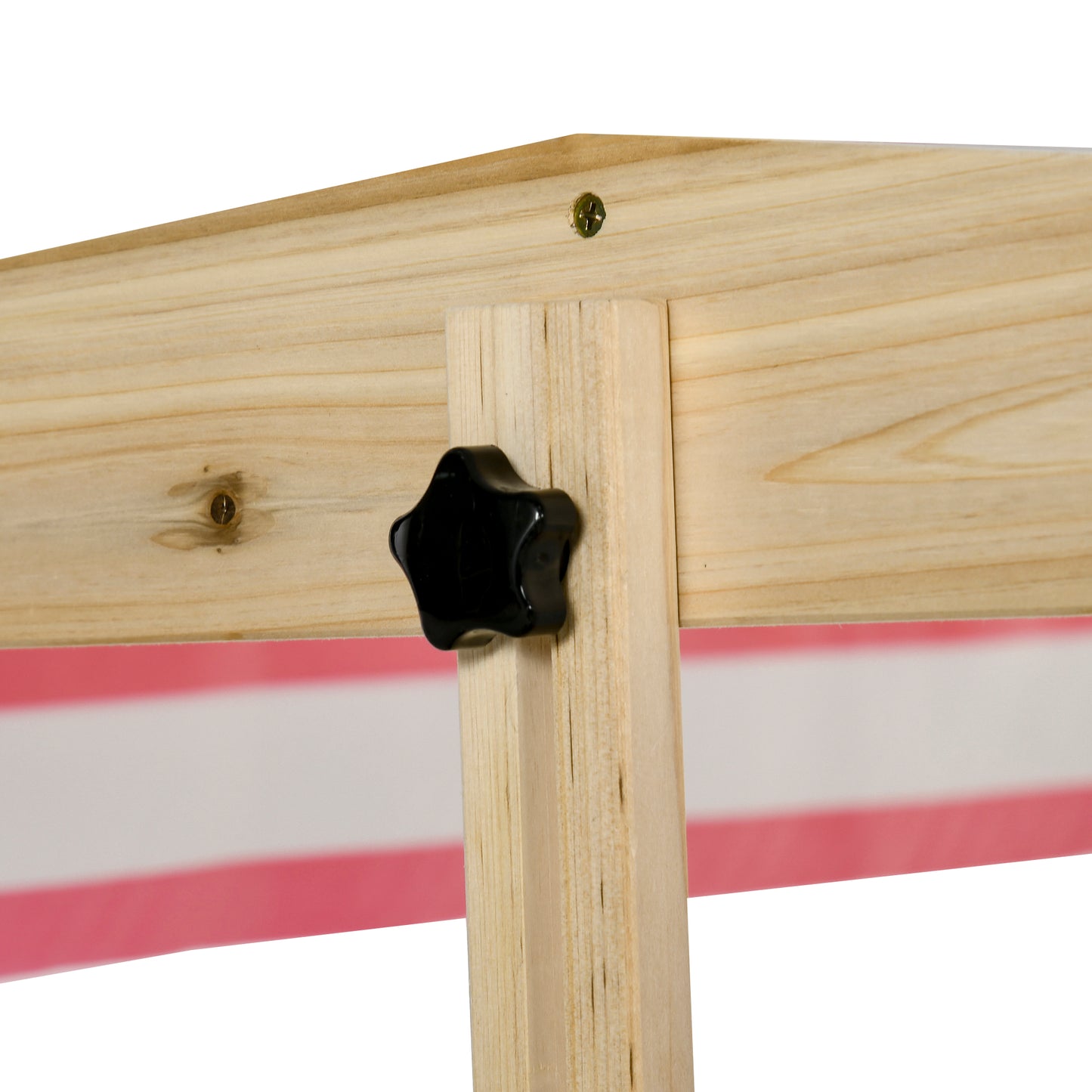 Outsunny Arenero Infantil De Madera Con Techo Inclinable Y Ajustable En Altura_4