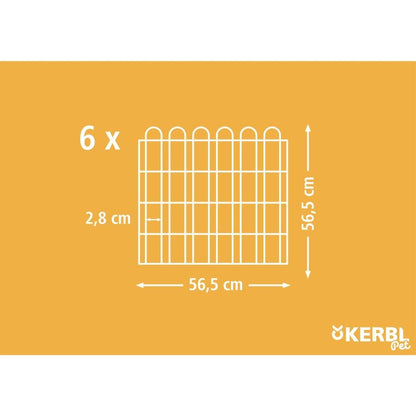 Kerbl Recinto Exterior Animales Pequeños Hexagonal Cromado 56,5x56,5cm_4