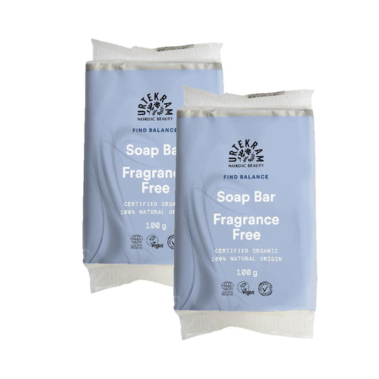 Pack de 2 sabonetes em barra sem fragrância Urtekram 100 g