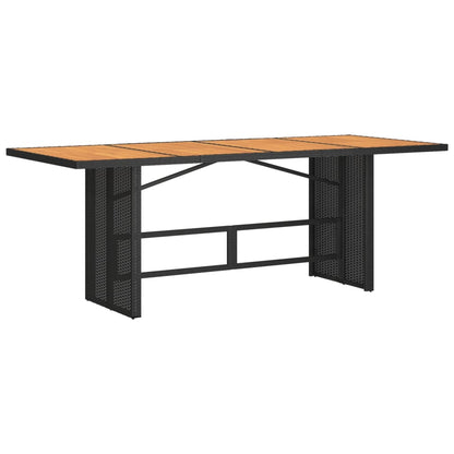 Set De Mesa Y Sillas De Jardín 9 Pzas Y Cojines Ratán Pe Negro / Vetonek_0