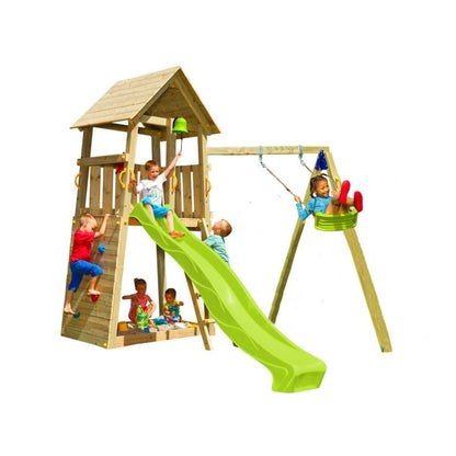 Parque Infantil Masgames Belvedere Xl Con Columpio Individual._0