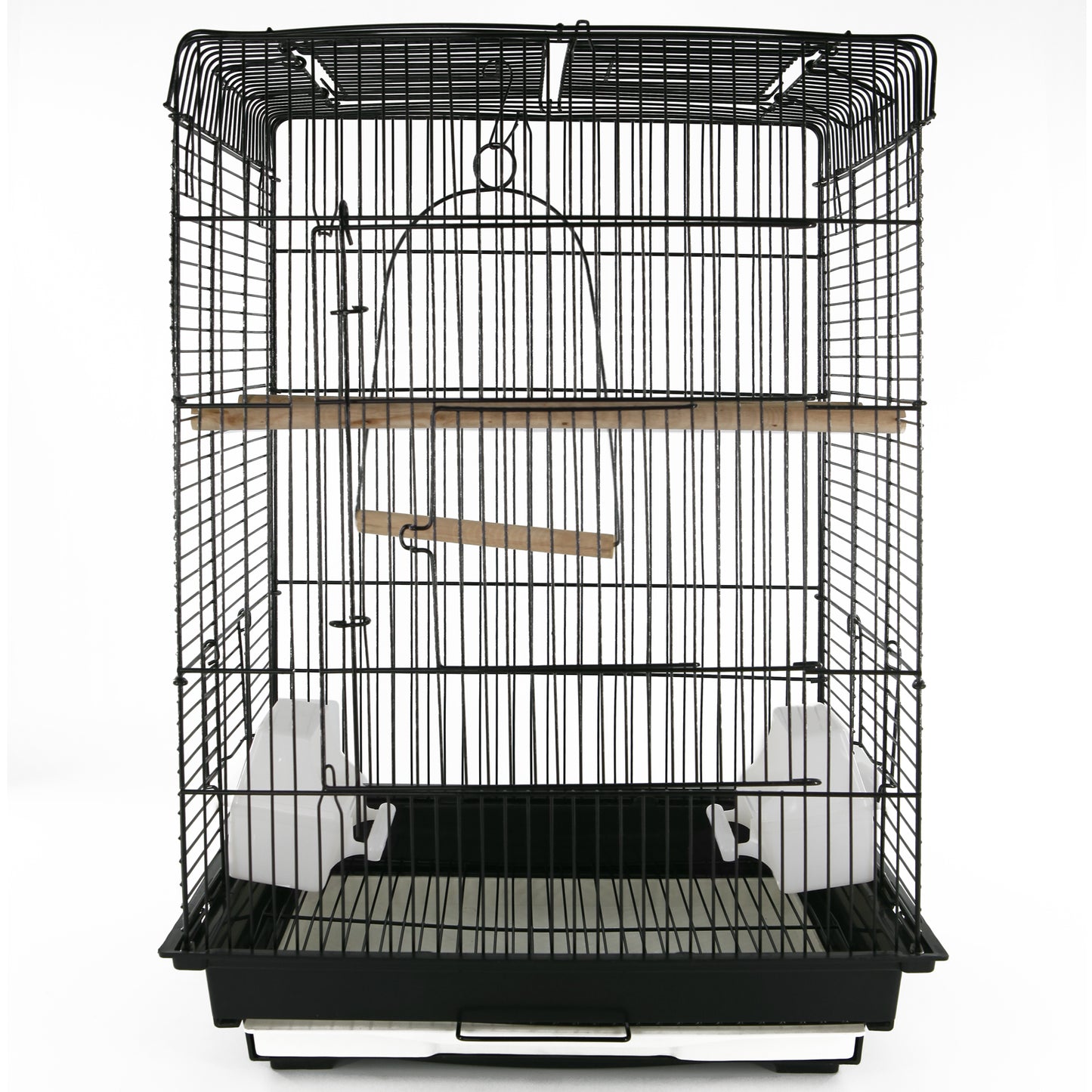 Pawhut Jaula Para Pájaro Espaciosa Jaula De Aves Con Techo Abierto Con Soportes_4