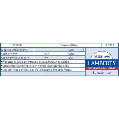 L-Tirosina 500 mg