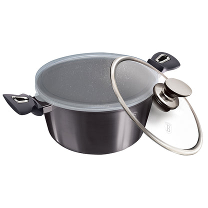 Batería Cocina Inducción 13 Piezas, Antiadherente Sin Pfoa, Aluminio, Cazuelas Sartenes Tapas Berlinger Haus Carbon Pro Gris Oscuro_5