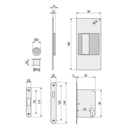 Cerradura 125 Hp -10 Derecha