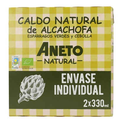 Caldo natural de alcachofra Aneto ECO Bipack 330ml