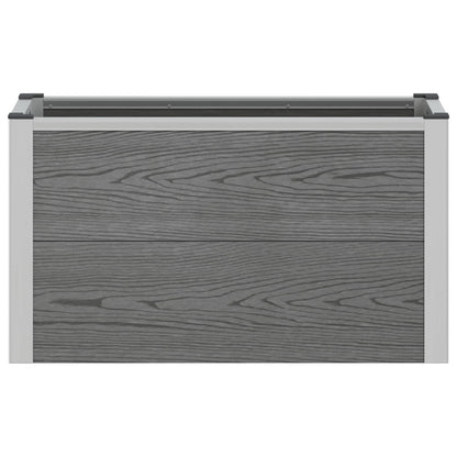 Arriate Elevado Gris 75 X 30 X 42 Cm Wpc Y Aluminio_3