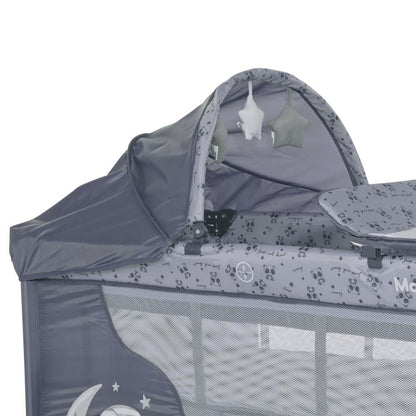 Cuna De Viaje Moonlight Plus (2 Niveles) Grey Dream_3