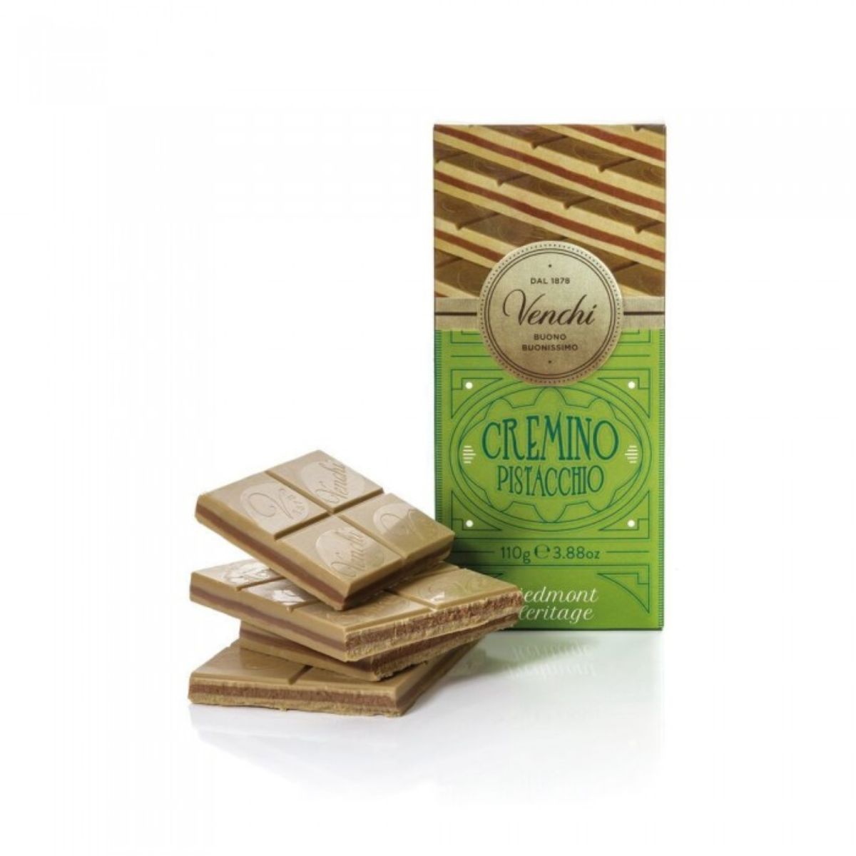 Barra de Chocolate Cremino com Pistácio Venchi 110 gr