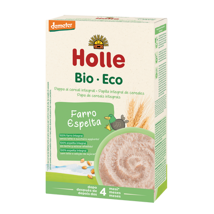 Papa de espelta biológica +4 meses Holle 250 g