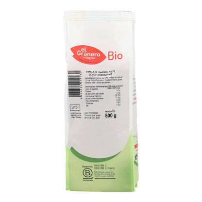 Panela de Comércio Justo Orgânico Açúcar El Granero 500 g 