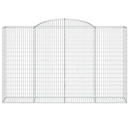 Cestas De Gaviones 9 Uds Forma De Arco Hierro 300x50x180/200 Cm_3