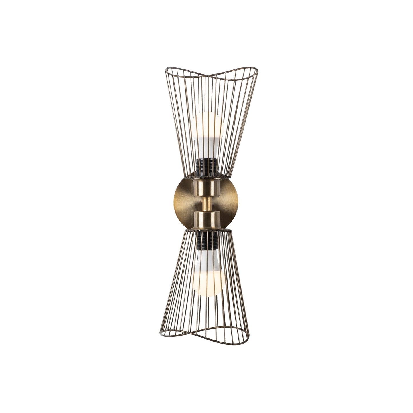 Aplique De Pared, Metal , Vintage, 16x16x48, Casquillo 2 X E 27 Max 40 W_0