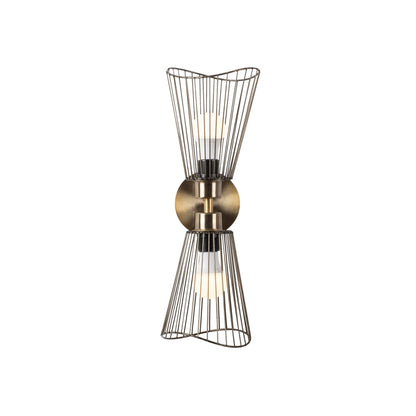 Aplique De Pared, Metal , Vintage, 16x16x48, Casquillo 2 X E 27 Max 40 W_0
