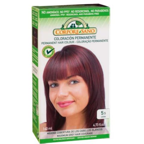 Tintura permanente n.º 5.5 mogno Corpore Sano 140 ml